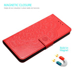 Custodia portafoglio in pelle con stampa floreale per iPhone 17 P