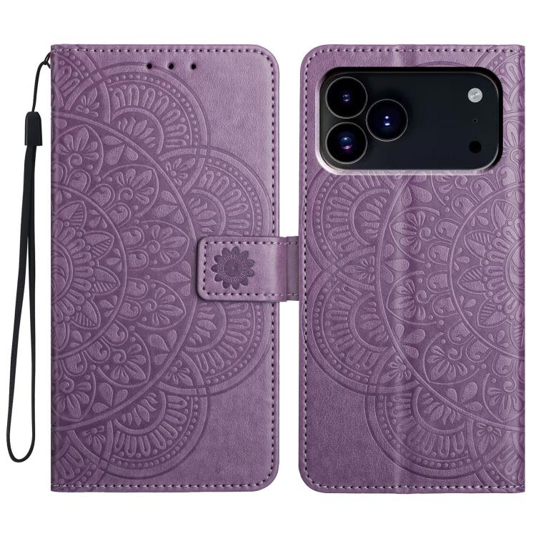 Custodia portafoglio in pelle con stampa floreale per iPhone 17 P