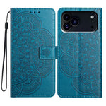 Custodia portafoglio in pelle con stampa floreale per iPhone 17 P