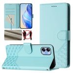 Custodia in pelle con stampa a nido d'ape e protezione RFID per Samsung Galaxy