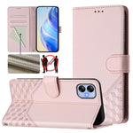 Custodia in pelle con stampa a nido d'ape e protezione RFID per Samsung Galaxy