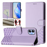 Custodia in pelle con stampa a nido d'ape e protezione RFID per Samsung Galaxy