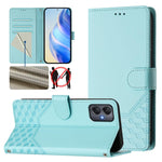 Custodia in pelle con stampa a nido d'ape e protezione RFID per Samsung Galaxy