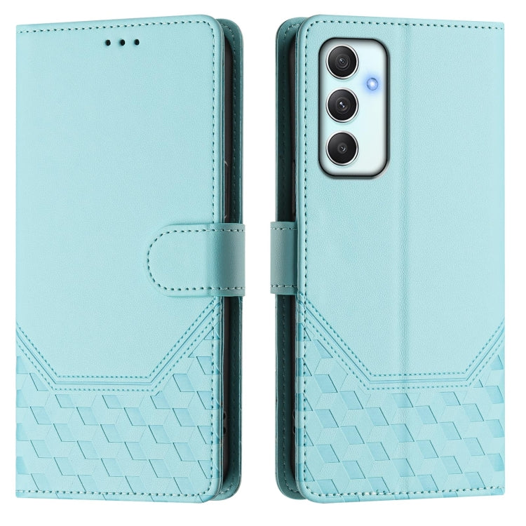 Custodia in pelle con stampa a nido d'ape e protezione RFID per Samsung Galaxy