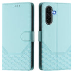 Custodia in pelle con stampa a nido d'ape e protezione RFID per Samsung Galaxy