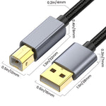 Cavo estensione USB 2.0 A maschio a B maschio 0,3-10 metri