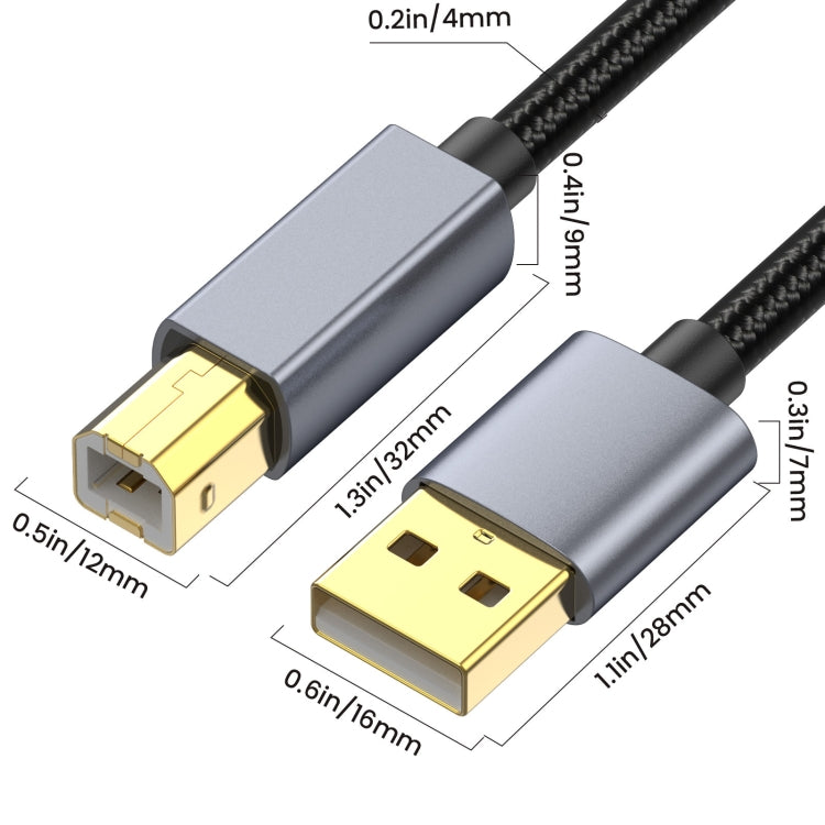 Cavo estensione USB 2.0 A maschio a B maschio 0,3-10 metri