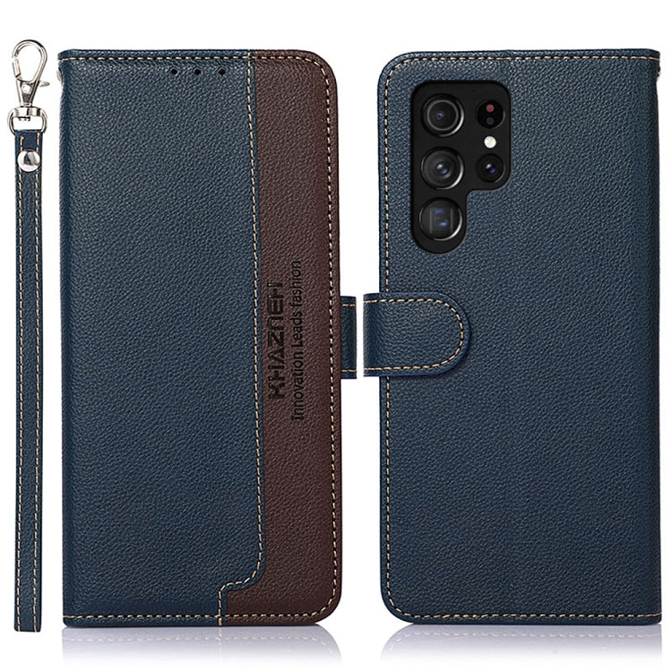 Custodia portafoglio in pelle RFID per Samsung Galaxy S25 Ultra