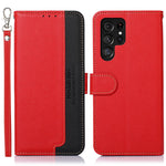 Custodia portafoglio in pelle RFID per Samsung Galaxy S25 Ultra