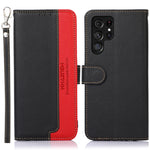 Custodia portafoglio in pelle RFID per Samsung Galaxy S25 Ultra