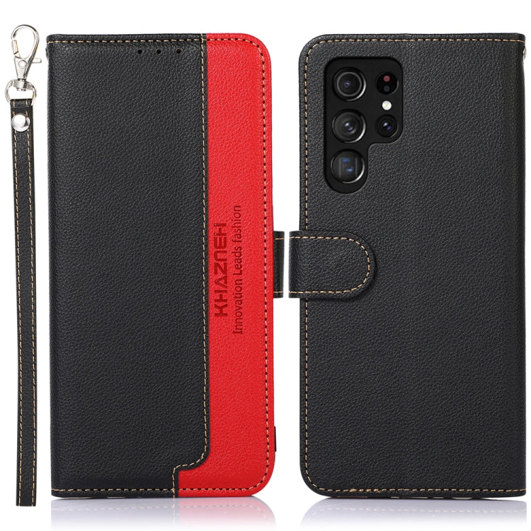 Custodia portafoglio in pelle RFID per Samsung Galaxy S25 Ultra