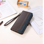 Custodia portafoglio in pelle RFID per Samsung Galaxy S25 Ultra