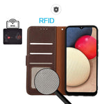 Custodia portafoglio in pelle RFID per Samsung Galaxy S25 Ultra