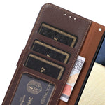 Custodia portafoglio in pelle RFID per Samsung Galaxy S25 Ultra