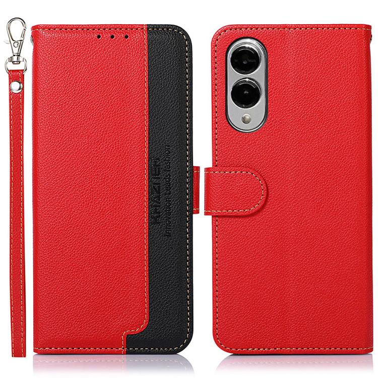 Custodia portafoglio in pelle RFID per Samsung Galaxy S25 Ultra