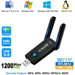 Scheda di rete wireless USB 3.0 dual band 1200Mbps WiFi