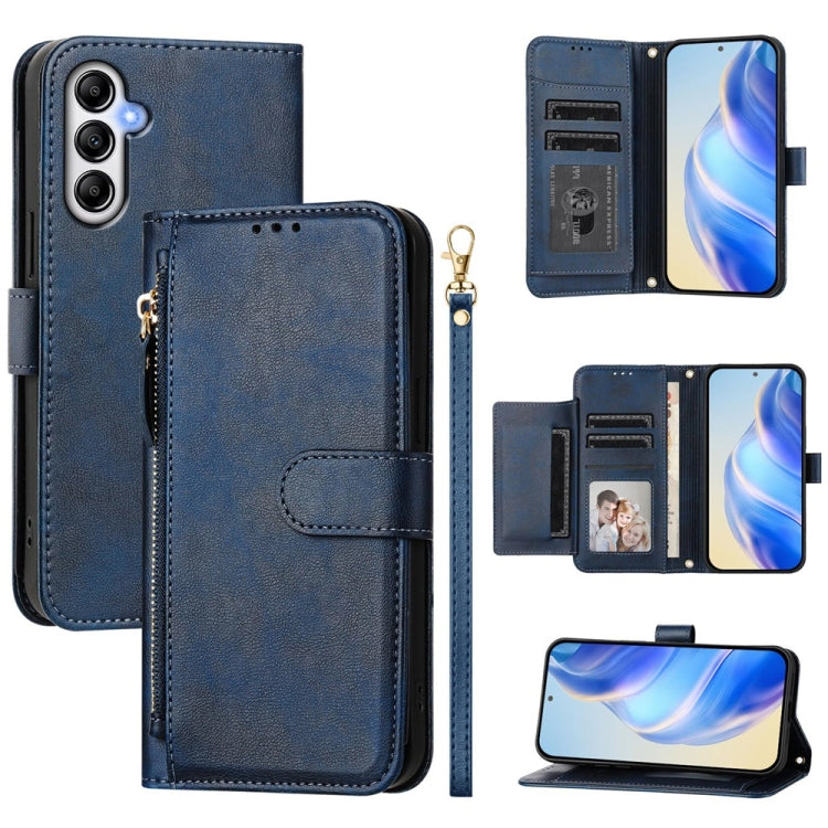 Custodia portafoglio in pelle con cerniera per Samsung Galaxy A04