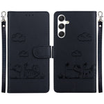 Custodia per telefono in pelle RFID con simpatici gatti, For Samsung Galaxy S24+ 5G, For Samsung Galaxy S24 5G, For Samsung Galaxy S23 FE 5G, For Samsung Galaxy S23 Ultra 5G