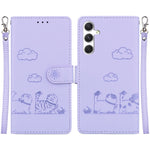 Custodia per telefono in pelle RFID con simpatici gatti, For Samsung Galaxy S24+ 5G, For Samsung Galaxy S24 5G, For Samsung Galaxy S23 FE 5G, For Samsung Galaxy S23 Ultra 5G