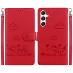Custodia per telefono in pelle RFID con simpatici gatti, For Samsung Galaxy S24+ 5G, For Samsung Galaxy S24 5G, For Samsung Galaxy S23 FE 5G, For Samsung Galaxy S23 Ultra 5G