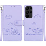 Custodia per telefono in pelle RFID con simpatici gatti, For Samsung Galaxy S24+ 5G, For Samsung Galaxy S24 5G, For Samsung Galaxy S23 FE 5G, For Samsung Galaxy S23 Ultra 5G