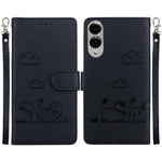 Custodia per telefono in pelle RFID con simpatici gatti, For Samsung Galaxy S26 5G, For Samsung Galaxy S25 FE 5G, For Samsung Galaxy S25 Edge 5G, For Samsung Galaxy S25 5G