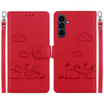 Custodia per telefono in pelle RFID con simpatici gatti, For Samsung Galaxy S26 5G, For Samsung Galaxy S25 FE 5G, For Samsung Galaxy S25 Edge 5G, For Samsung Galaxy S25 5G