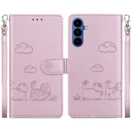 Custodia per telefono in pelle RFID con simpatici gatti, For Samsung Galaxy S26 5G, For Samsung Galaxy S25 FE 5G, For Samsung Galaxy S25 Edge 5G, For Samsung Galaxy S25 5G