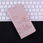 Custodia per telefono in pelle RFID con simpatici gatti, For Samsung Galaxy S26 5G, For Samsung Galaxy S25 FE 5G, For Samsung Galaxy S25 Edge 5G, For Samsung Galaxy S25 5G