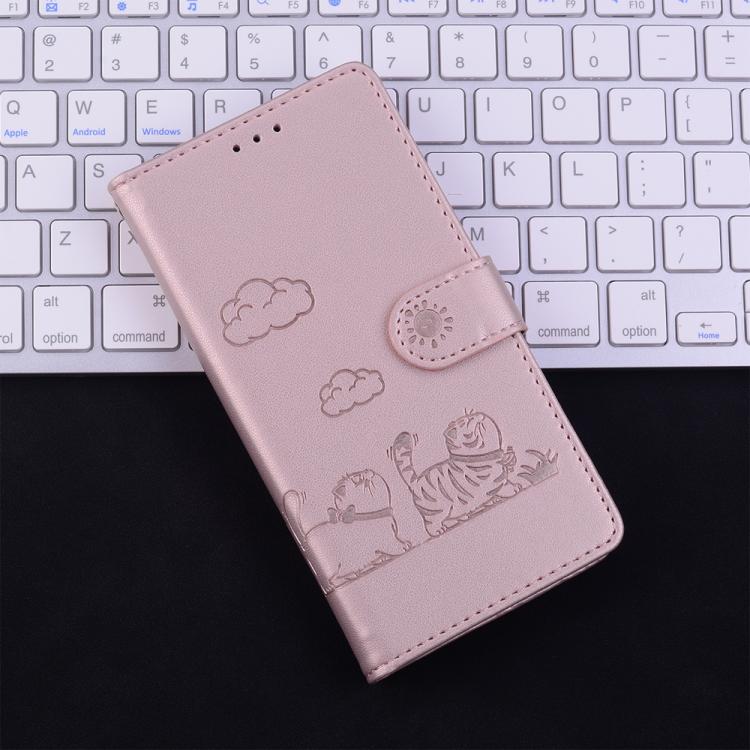Custodia per telefono in pelle RFID con simpatici gatti, For Samsung Galaxy S26 5G, For Samsung Galaxy S25 FE 5G, For Samsung Galaxy S25 Edge 5G, For Samsung Galaxy S25 5G