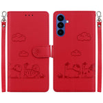 Custodia per telefono in pelle RFID con simpatici gatti, For Samsung Galaxy S26 5G, For Samsung Galaxy S25 FE 5G, For Samsung Galaxy S25 Edge 5G, For Samsung Galaxy S25 5G
