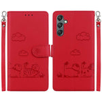 Custodia per telefono in pelle RFID con simpatici gatti, For Samsung Galaxy A56 5G, For Samsung Galaxy A26 5G, For Samsung Galaxy A16 5G, For Samsung Galaxy A55 5G