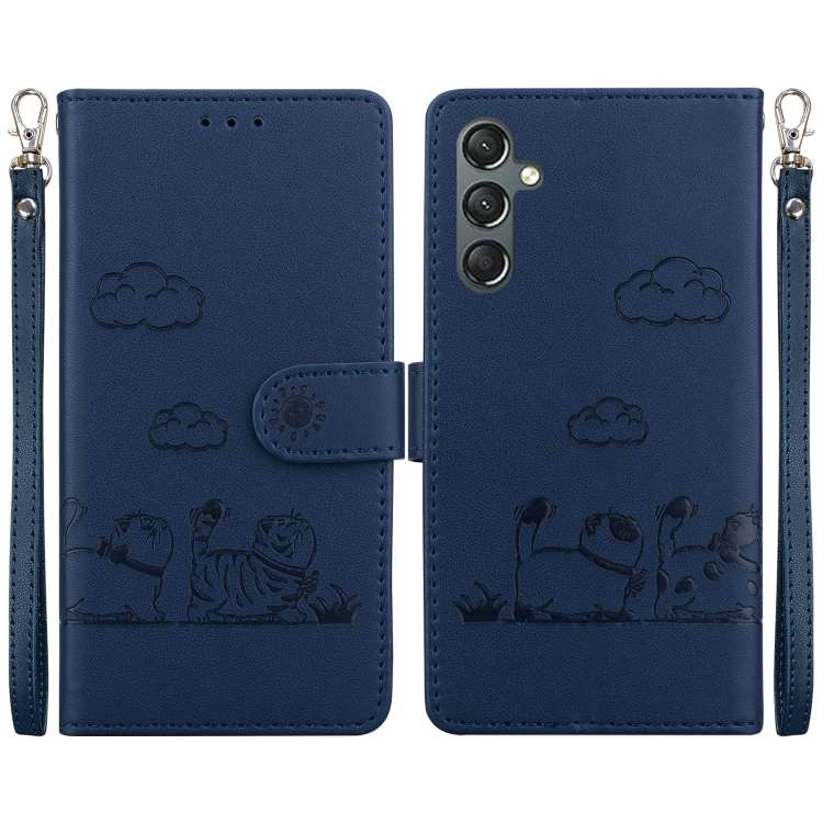 Custodia per telefono in pelle RFID con simpatici gatti, For Samsung Galaxy A56 5G, For Samsung Galaxy A26 5G, For Samsung Galaxy A16 5G, For Samsung Galaxy A55 5G