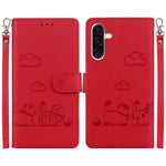 Custodia per telefono in pelle RFID con simpatici gatti, For Samsung Galaxy A56 5G, For Samsung Galaxy A26 5G, For Samsung Galaxy A16 5G, For Samsung Galaxy A55 5G