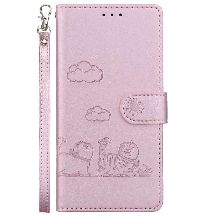 Custodia per telefono in pelle RFID con simpatici gatti, For Samsung Galaxy A56 5G, For Samsung Galaxy A26 5G, For Samsung Galaxy A16 5G, For Samsung Galaxy A55 5G