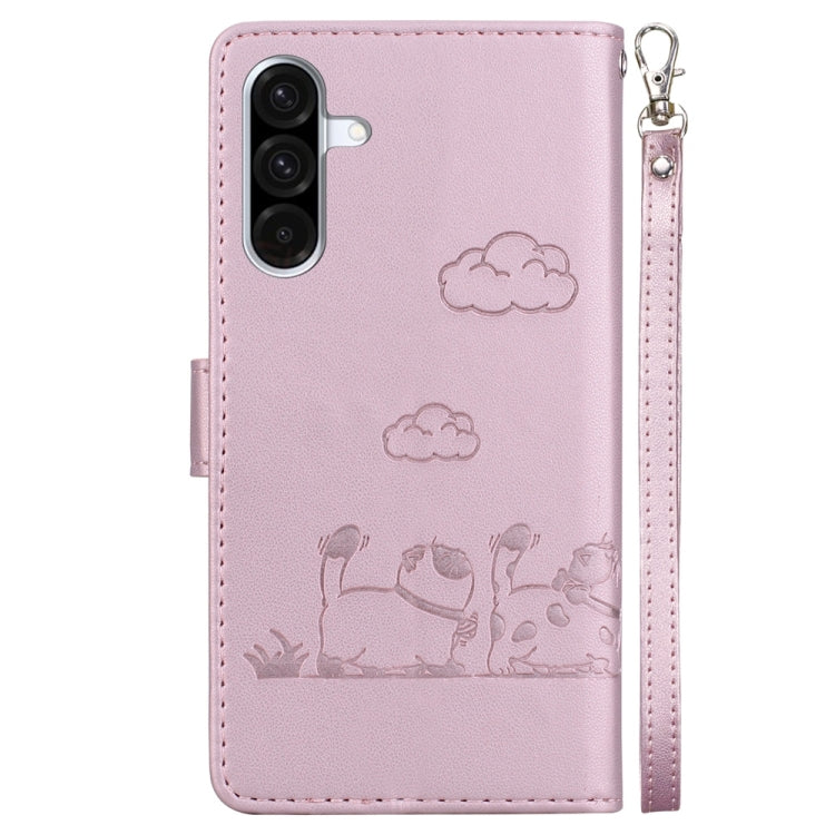 Custodia portafoglio in pelle RFID per Samsung Galaxy A56 5G
