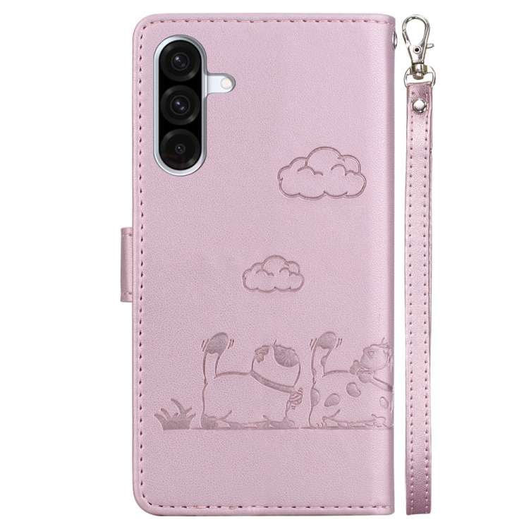 Custodia per telefono in pelle RFID con simpatici gatti, For Samsung Galaxy A56 5G, For Samsung Galaxy A26 5G, For Samsung Galaxy A16 5G, For Samsung Galaxy A55 5G