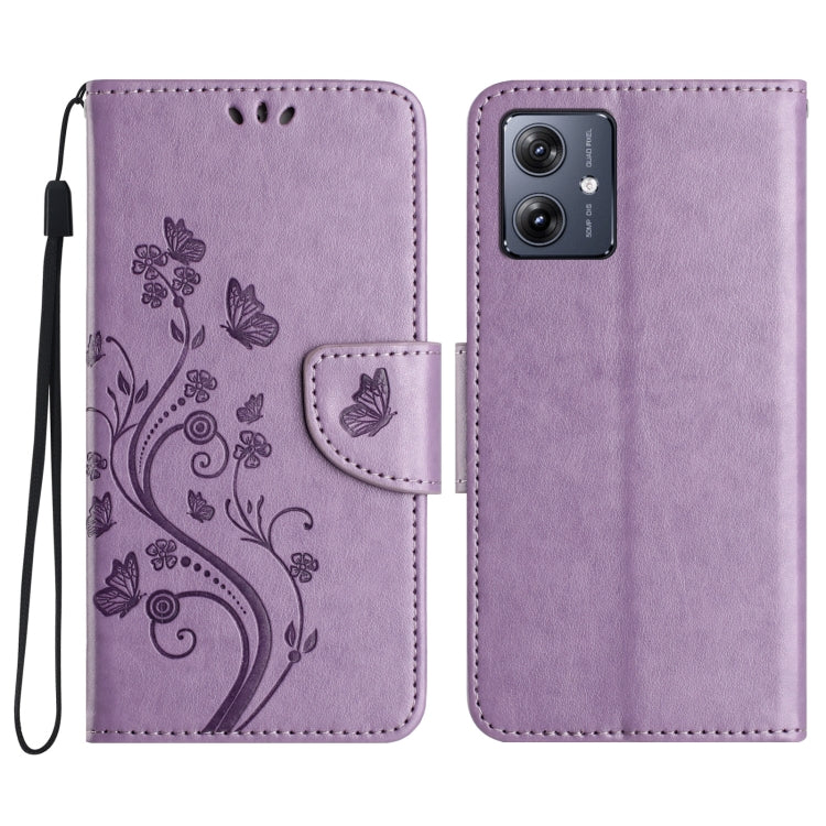 Custodia in pelle con motivo farfalla per Samsung Galaxy A36 5G e A06 4G