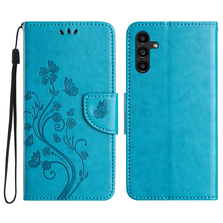Custodia in pelle con motivo farfalla per Samsung Galaxy A36 5G e A06 4G
