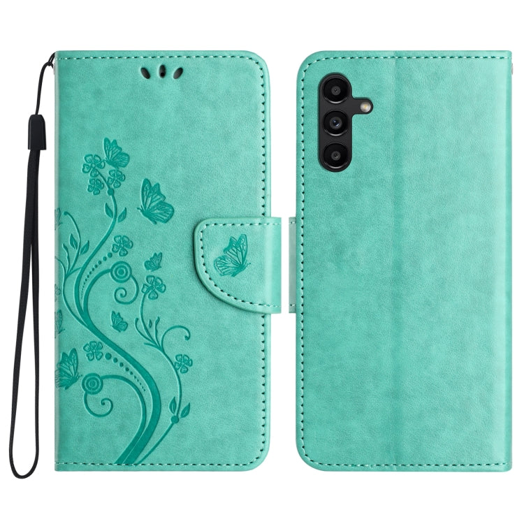 Custodia in pelle con motivo farfalla per Samsung Galaxy A36 5G e A06 4G