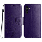 Custodia in pelle con motivo farfalla per Samsung Galaxy A36 5G e A06 4G