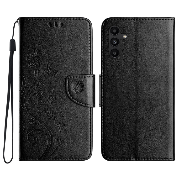 Custodia in pelle con motivo farfalla per Samsung Galaxy A36 5G e A06 4G