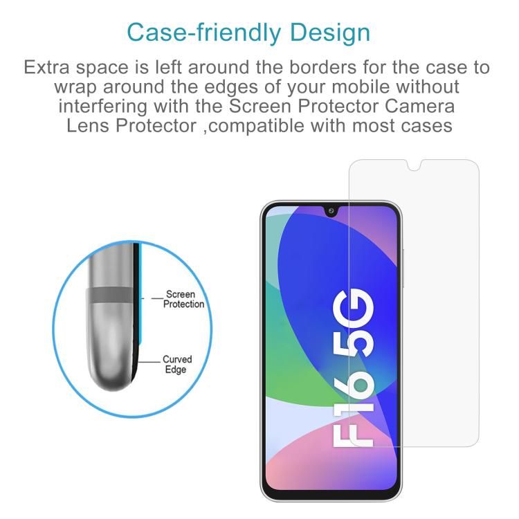 Pellicola in vetro temperato 0,26 mm 9H per Samsung Galaxy F16 5G, A26 5G / M16