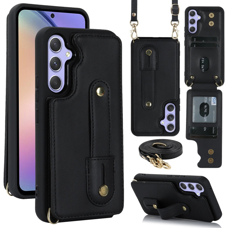 Custodia portafoglio con cinturino verticale per Samsung Galaxy S26+, S26 Ultra