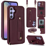 Custodia portafoglio con cinturino verticale per Samsung Galaxy S26+, S26 Ultra
