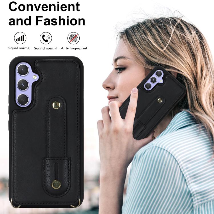 Custodia portafoglio con cinturino verticale per Samsung Galaxy S26+, S26 Ultra