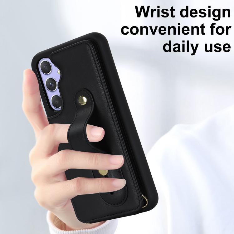 Custodia portafoglio con cinturino verticale per Samsung Galaxy S26+, S26 Ultra
