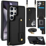 Custodia portafoglio con cinturino verticale per Samsung Galaxy S26+, S26 Ultra