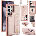 Custodia portafoglio con cinturino verticale per Samsung Galaxy S26+, S26 Ultra