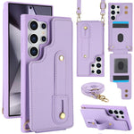 Custodia portafoglio con cinturino verticale per Samsung Galaxy S26+, S26 Ultra